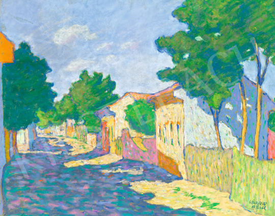  Kádár, Béla - Sunlit Summer Street, 1910s | 75th Autumn auction auction / 103 Lot