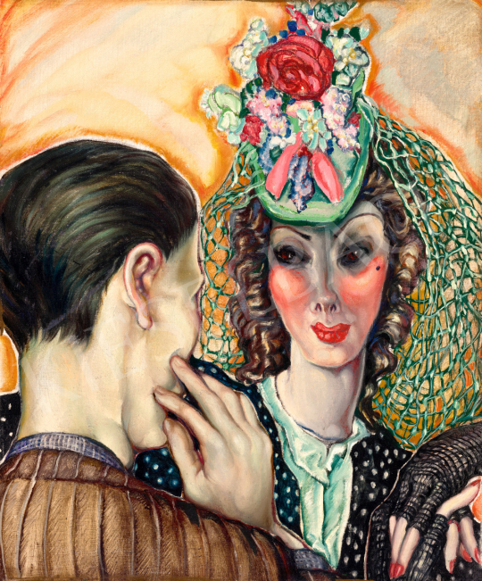  Batthyány, Gyula - Woman in a Hat and her Suitor (Rendezvous), 1930s | 75th Autumn auction auction / 111 Lot