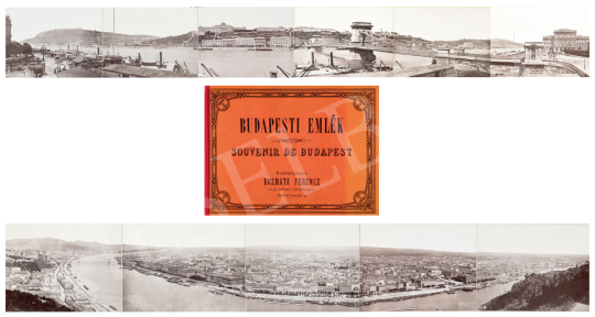  Kozmata, Ferenc - Panorama of Budapest (Souvenir de Budapest), 1880s, Panoramic View of Budapest, on 11 photographic p | 75th Autumn auction auction / 136 Lot