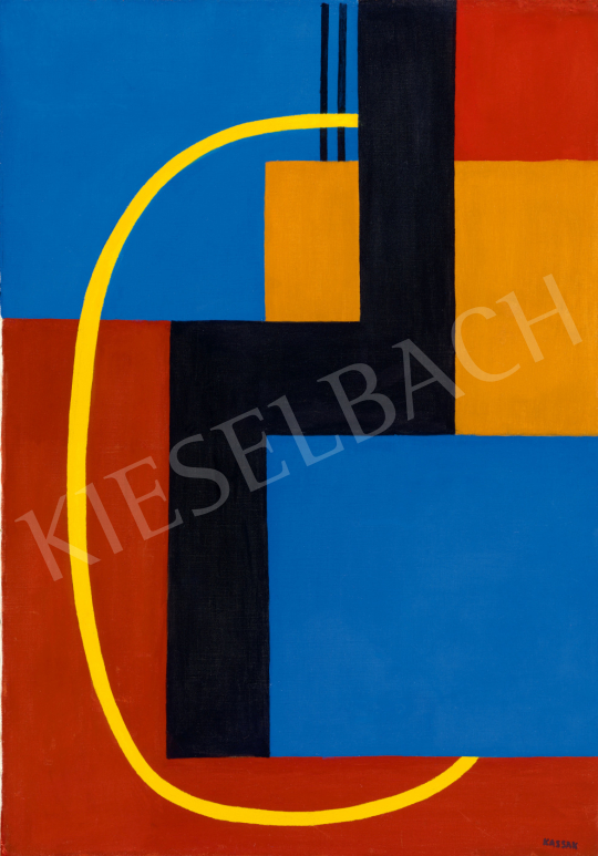  Kassák, Lajos - Composition with Yellow Arch, c.1965 - WITHDRAWN | 75th Autumn auction auction / 146 Lot