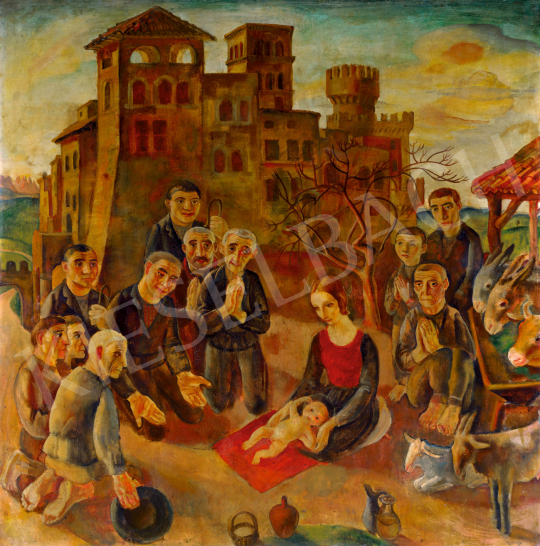  Szabó, Vladimir - The Adoration of the Shepherds, 1935 | 75th Autumn auction auction / 164 Lot