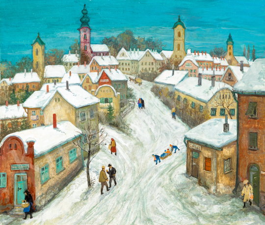  Hikádi Erzsébet - Szentendre in Winter | 75th Autumn auction auction / 170 Lot