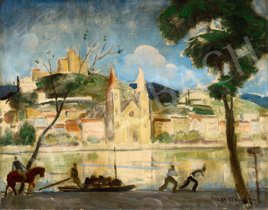  Pólya, Tibor - The Banks of the Danube (Mosonmagyaróvár) | 75th Autumn auction auction / 227 Lot