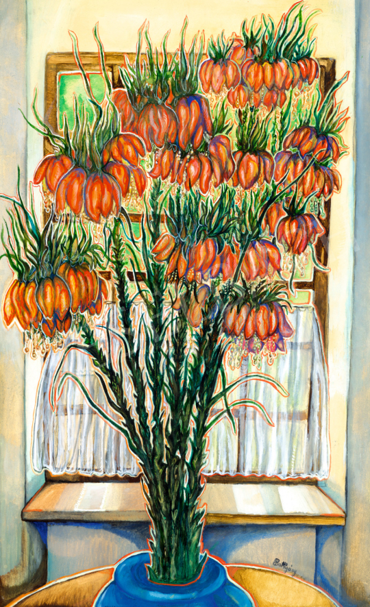  Batthyány, Gyula - Flowers in the Window (Bouqet of Fritillaria Imperialis Rubra) | 75th Autumn auction auction / 229 Lot