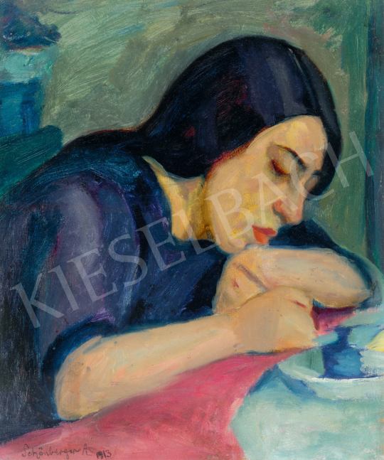  Schönberger, Armand - Young Girl Writing a Letter, 1913 | 75th Autumn auction auction / 245 Lot