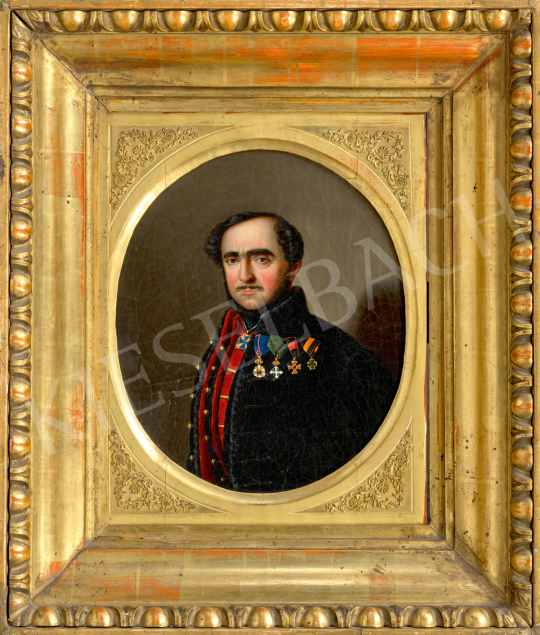  Ismeretlen közép-európai festő (magyar?) 1850-es évek - Gróf Széchenyi István (1791-1860) portréja | 75. Őszi aukció aukció / 135 tétel