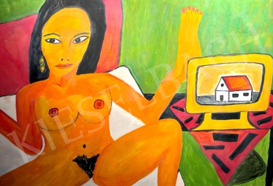 For sale  feLugossy, László - Female nude, 1996 's painting