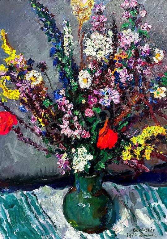 For sale  Boldizsár, István - Floral still life, 1973 's painting