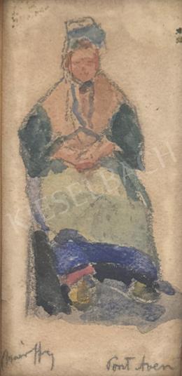  Márffy, Ödön - Sitting woman (Pont-Aven) 