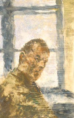  Szőnyi, István - Self-Portrait by the Window, early 1950s 