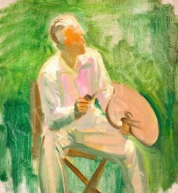  Márffy, Ödön - Self-Portrait in Open-Air, 1940s 