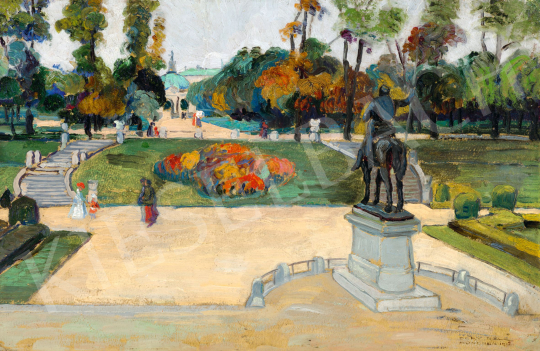 Déry, Béla - Park in München (The Hofgarten in Autumn), 1912 | 76th auction auction / 80 Lot