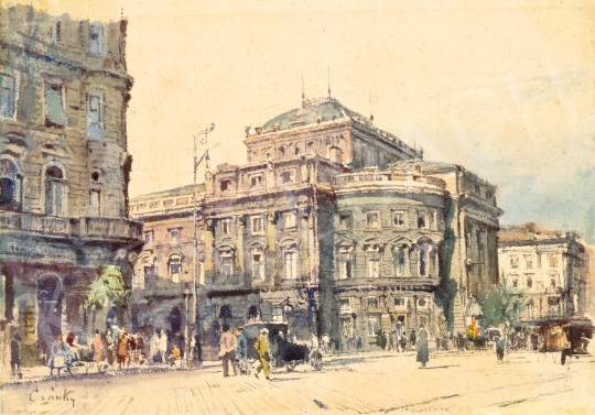  Csánky, Dénes - The Old National Theather (1908-1954), c. 1930 | 76th auction auction / 84 Lot