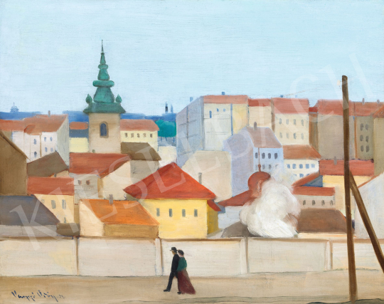 Vaszkó Ödön - Budapest, Krisztinaváros (Vasárnapi séta), 1931 | 76. aukció aukció / 136 tétel