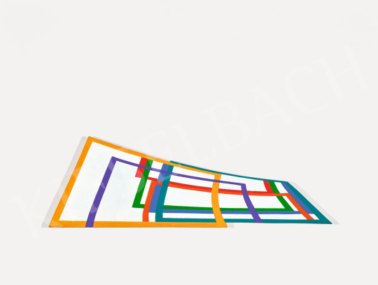  Maurer Dóra - Görbült sík, homorú modell, 1996 | 76. aukció aukció / 218 tétel