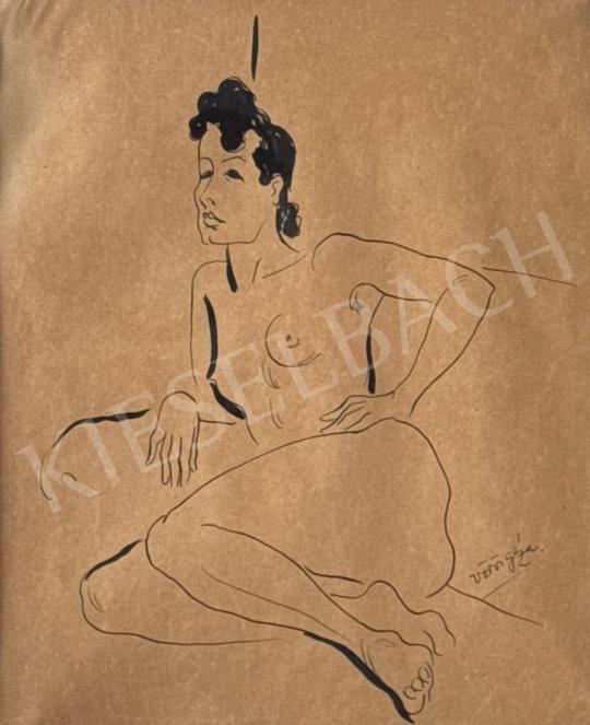 For sale  Vörös, Géza - Female nude  's painting