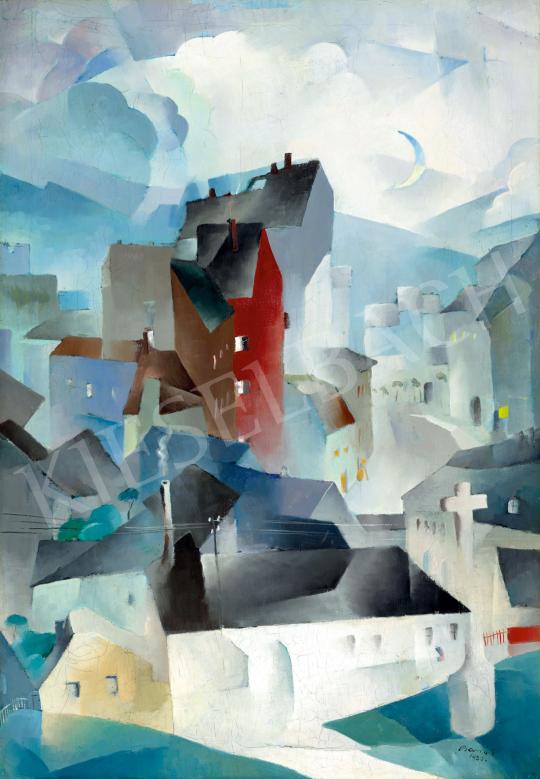 For sale Barzó, Endre - Town, (Memory of Buda), 1930 's painting