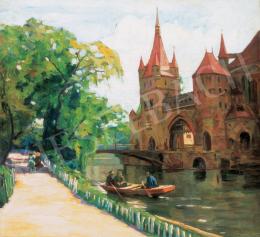 Béli Vörös, Ernő - Boating on the Lake of the City Park 